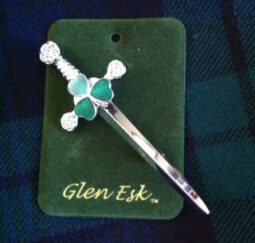 Shamrock Kilt Pin