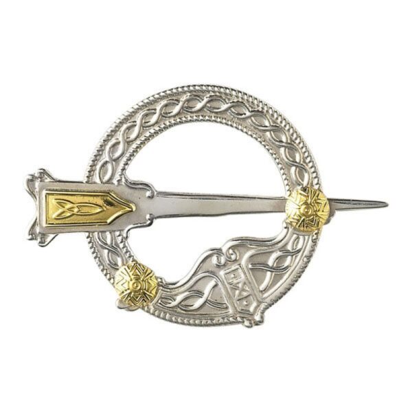 Tara Brooch-Silver & 18K Gold