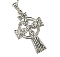 Silver Celtic Knot Cross