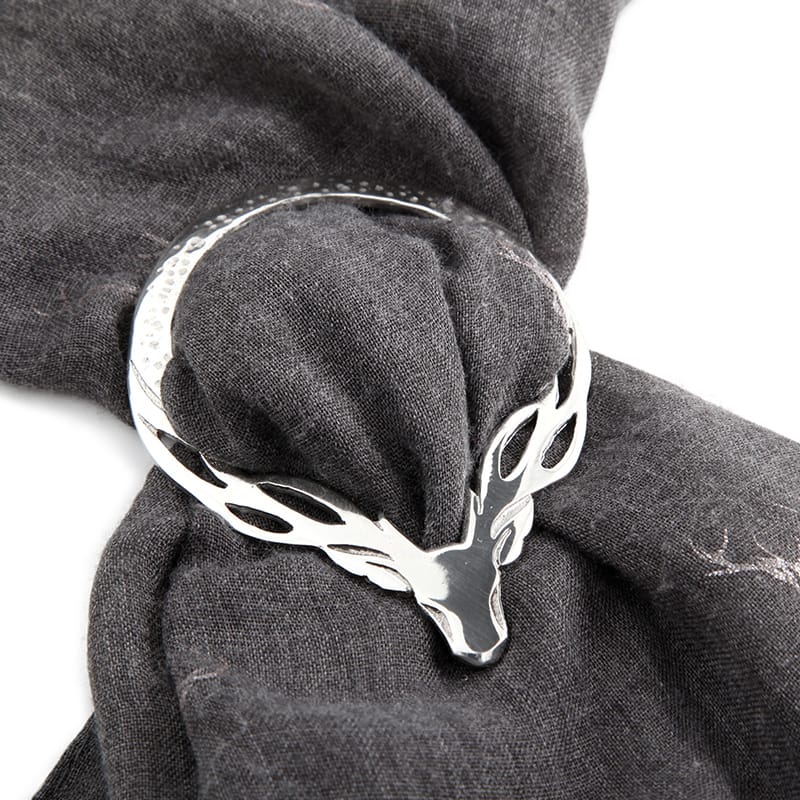 Large Oval Celtic Knot Scarf Pewter Ring - Artisans of Scotland