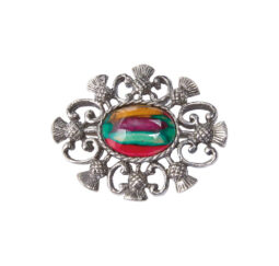 Heathergems Alyth Thistle Brooch