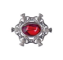 Heathergems Highland Six Thistle Brooch