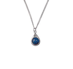 Small Silver Plated Tear Drop Pendant