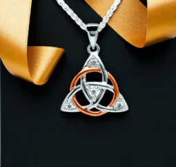 Silver Intertwined Trinity Knot Pendant