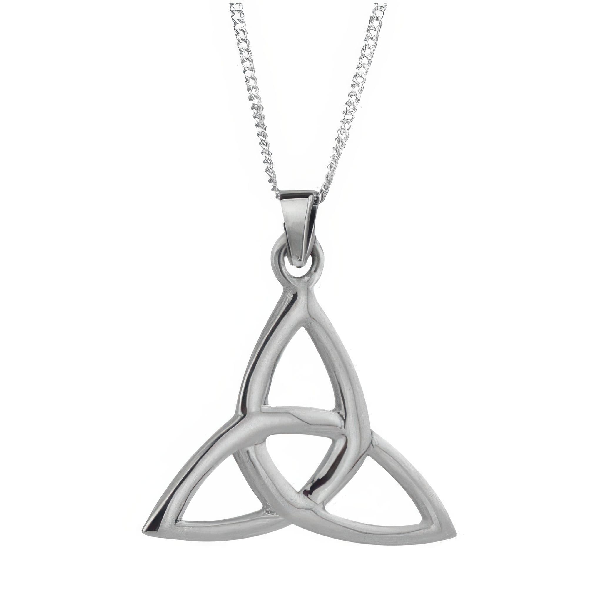 CELTIC TRINITY KNOT SILVER PENDANT
