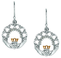 Sterling Silver Claddagh Earringsngs