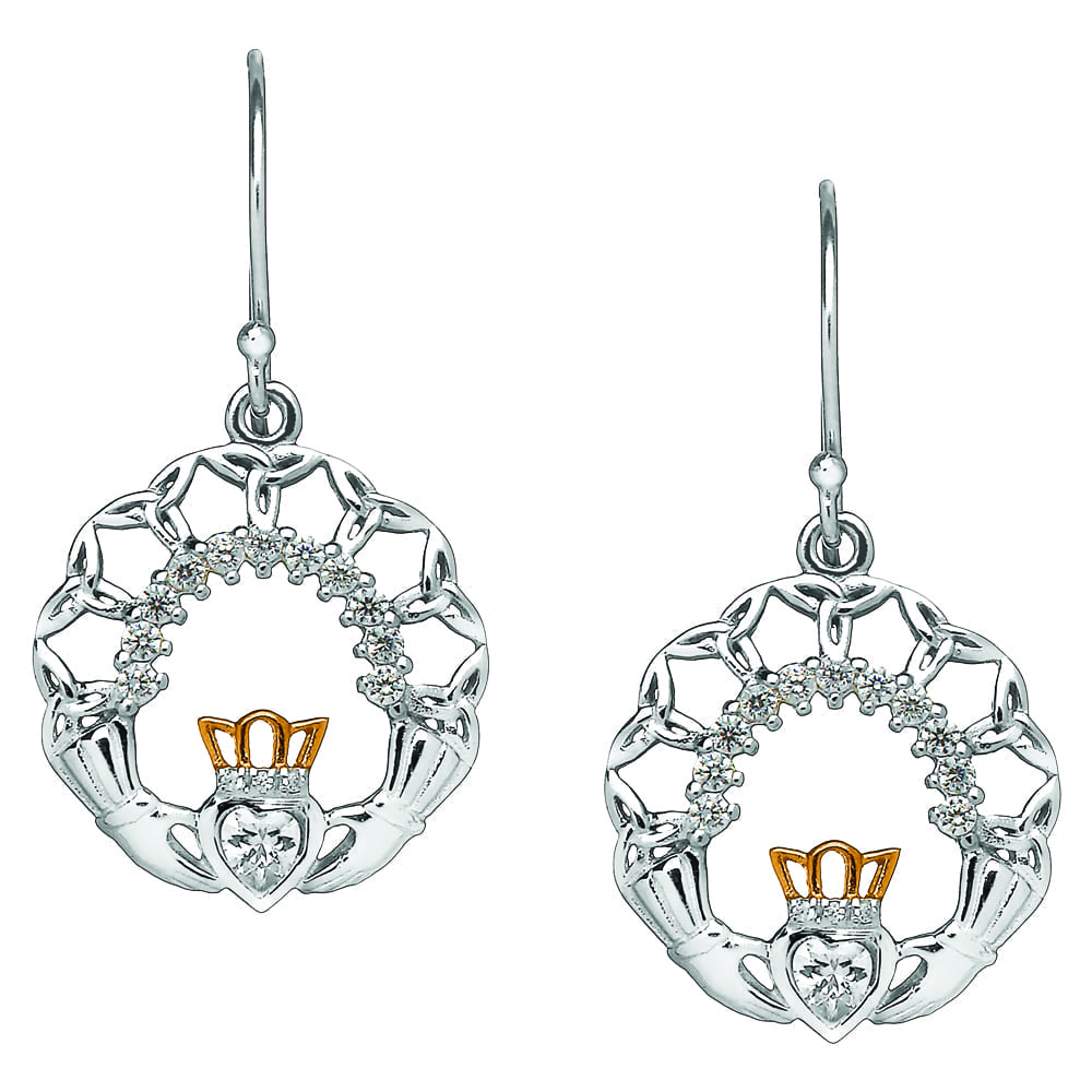 Sterling Silver Claddagh Earringsngs