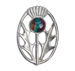 Modern Thistle Brooch